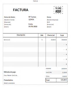 Modelo De Factura En Excel Para Aut nomos GRATIS 2023 modelo-de-factura-en-excel-para-aut-nomos-gratis-2023