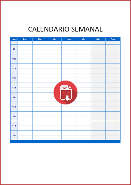 Horario Semanal PDF